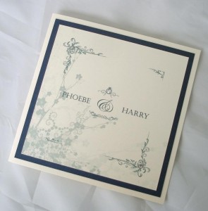 Clarence Ivory and Navy Invitation